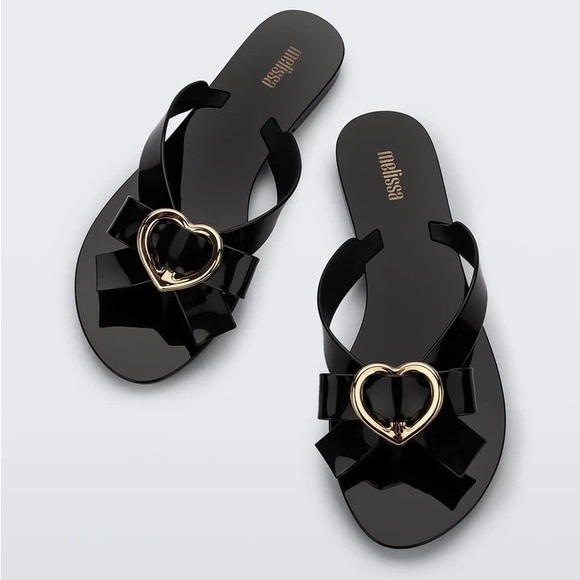 Melissa Shoes - Melissa harmonic heart sandal black
